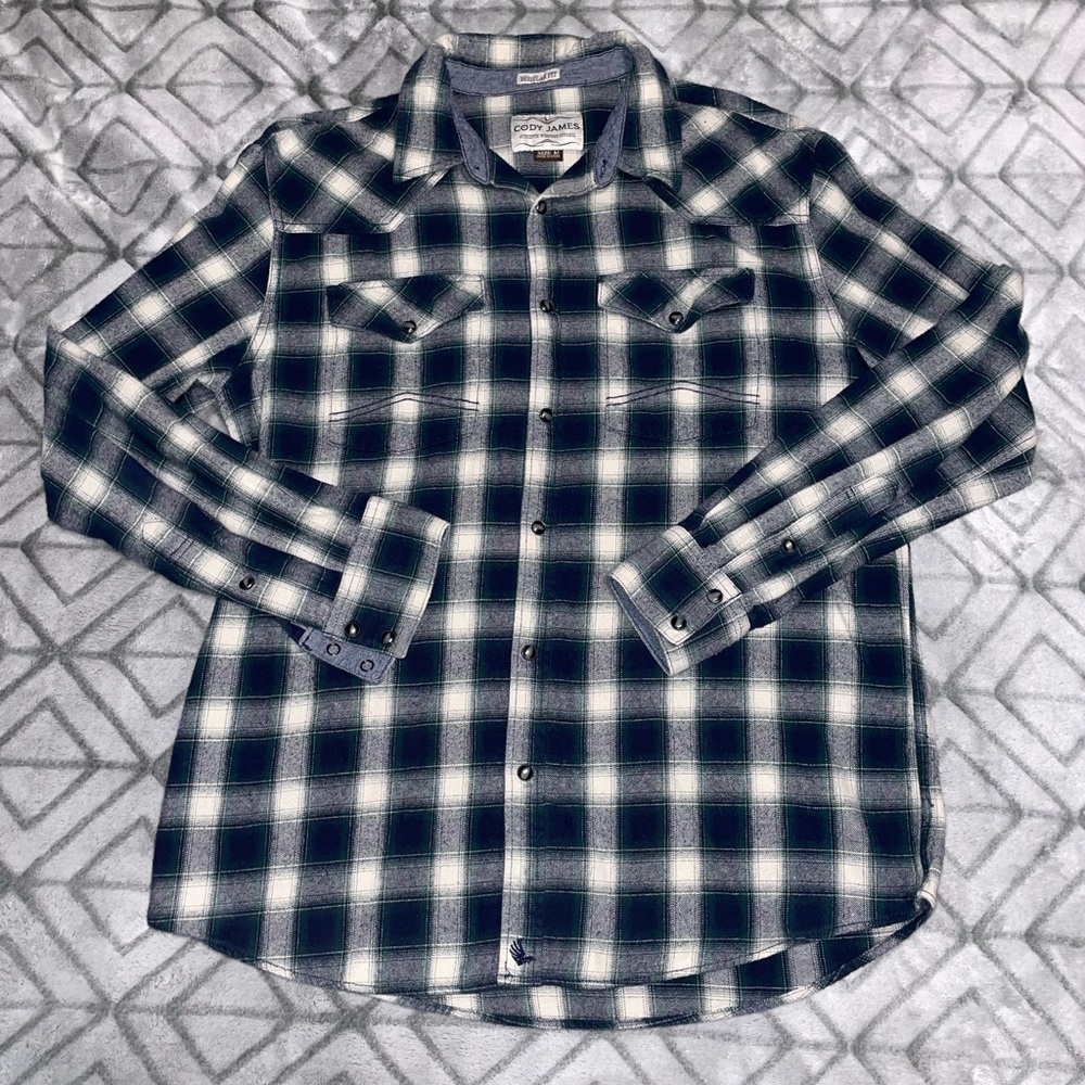 Cody James Western Flannel, Size Medium